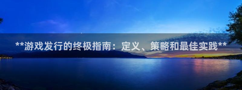 新城平台平台最新活动消息：**游戏发行的终极指南：定义、策略和最佳实践**